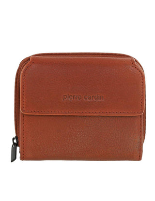 Leather Wallet Cognac / Leather PC 3908 COGN Pierre Cardin Leather Ladies Wallet in Cognac