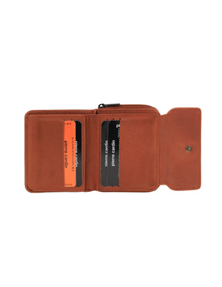 Leather Wallet Cognac / Leather PC 3908 COGN Pierre Cardin Leather Ladies Wallet in Cognac