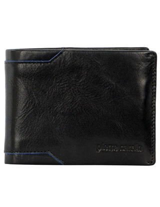 Leather Wallet Black / Leather PC 3389 BLK Pierre Cardin Leather Men's Bi-Fold Wallet in Black