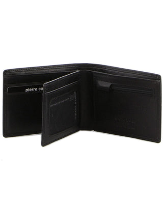 Leather Wallet Black / Leather PC 3389 BLK Pierre Cardin Leather Men's Bi-Fold Wallet in Black