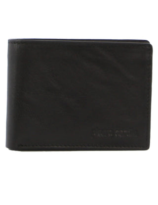 Leather Wallet Black / Leather PC 3614 BLK Pierre Cardin Leather Men's Bi-Fold Wallet in Black