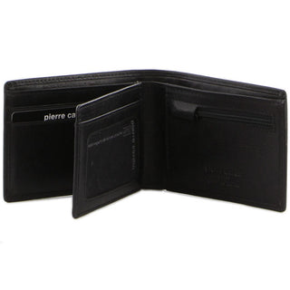 Leather Wallet Black / Leather PC 3614 BLK Pierre Cardin Leather Men's Bi-Fold Wallet in Black