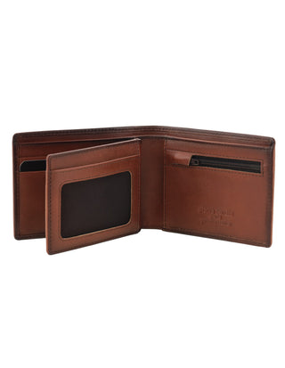 Men's Wallet Brandy / Leather PC 3614 BRANDY Pierre Cardin Leather Men's Bi-Fold Wallet in Brandy