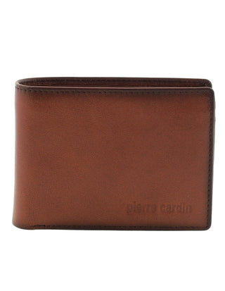 Men's Wallet Brandy / Leather PC 3614 BRANDY Pierre Cardin Leather Men's Bi-Fold Wallet in Brandy