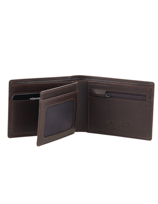 Leather Wallet Chocolate / Leather PC 3614 CHO Pierre Cardin Leather Men's Bi-Fold Wallet in Chocolate