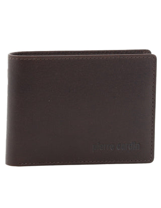 Leather Wallet Chocolate / Leather PC 3614 CHO Pierre Cardin Leather Men's Bi-Fold Wallet in Chocolate