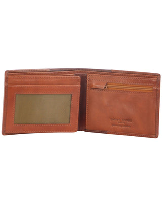 Leather Wallet Cognac / Leather PC 3389 COGC Pierre Cardin Leather Men's Bi-Fold Wallet in Cognac