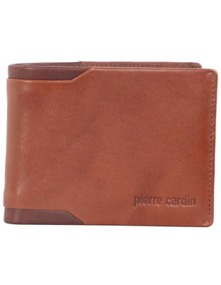 Leather Wallet Cognac / Leather PC 3389 COGC Pierre Cardin Leather Men's Bi-Fold Wallet in Cognac