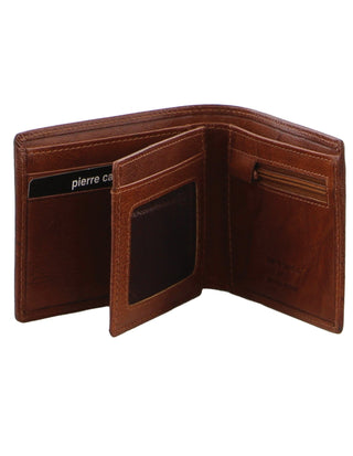 Leather Wallet Tan / Leather PC 3614 TAN Pierre Cardin Leather Men's Bi-Fold Wallet in Tan