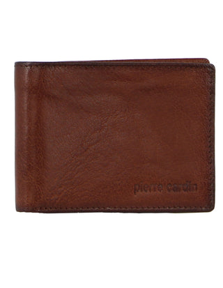 Leather Wallet Tan / Leather PC 3614 TAN Pierre Cardin Leather Men's Bi-Fold Wallet in Tan