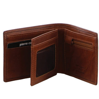 Leather Wallet Tan / Leather PC 3614 TAN Pierre Cardin Leather Men's Bi-Fold Wallet in Tan