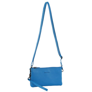 Crossbody bag Aqua / Leather PC 3743 AQUA Pierre Cardin Leather Multiway Cross Body Bag in Aqua