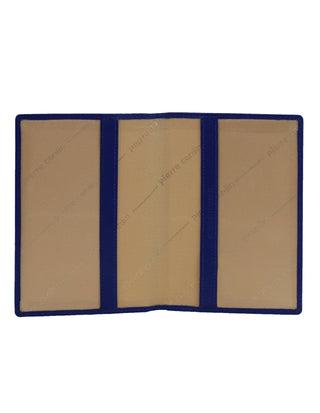 Wallets Blue / Leather PC 3909 BLUE Pierre Cardin Leather Passport Wallet Cover in Blue