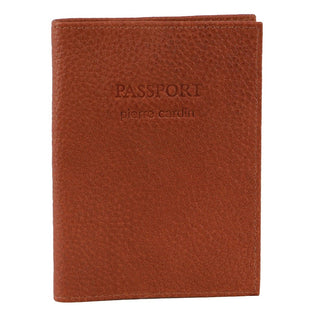 Passport Wallet Cognac / Leather PC 3909 COGN Pierre Cardin Leather Passport Wallet Cover in Cognac