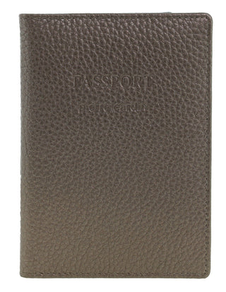 Wallets Metallic Bronze / Leather PC 3909 METALLIC BRNZ Pierre Cardin Leather Passport Wallet Cover in Metallic Bronze