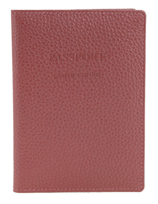 Wallets Metallic Rose / Leather PC 3909 METALLIC ROSE Pierre Cardin Leather Passport Wallet Cover in Metallic Rose