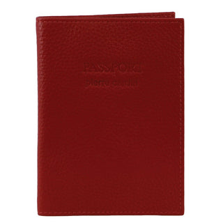 Passport Wallet Red / Leather PC 3909 RED Pierre Cardin Leather Passport Wallet Cover in Red