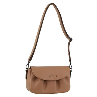 Crossbody bag Burro / Leather PC 3728 BURRO Pierre Cardin Leather Pleated Design Crossbody Bag in Burro