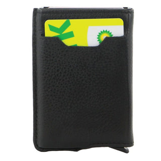 Leather Wallet Black / Leather PC 3643 BLK Pierre Cardin Leather Smart Slide Card Holder Tab Wallet in Black