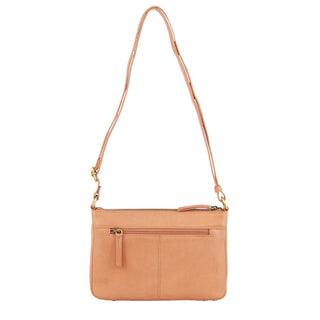 Crossbody Bag Apricot / Leather PC 3806 APT Pierre Cardin Leather Textured Crossbody Bag in Apricot