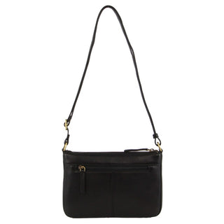 Crossbody Bag Black / Leather PC 3806 BLK Pierre Cardin Leather Textured Crossbody Bag in Black