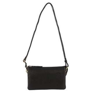 Crossbody Bag Black / Leather PC 3804 BLK Pierre Cardin Leather Textured Crossbody/Clutch Bag in Black