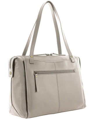 Tote Bag Bone / Leather PC 4083 BONE Pierre Cardin Leather Tote Bag in Bone