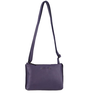 Crossbody bag Purple / Leather PC 3725 PRPL Pierre Cardin Leather Trendy Cross Body Bag in Purple