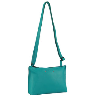 Crossbody bag Turquoise / Leather PC 3725 TURQ Pierre Cardin Leather Trendy Cross Body Bag in Turquoise