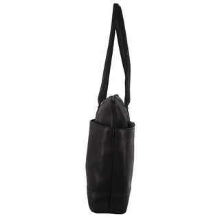 Computer Bag Black / Leather PC 3717 BLK Pierre Cardin Leather Unisex Computer Bag in Black