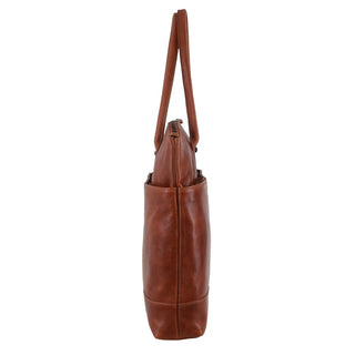 Computer Bag Cognac / Leather PC 3717 COGN Pierre Cardin Leather Unisex Computer Bag in Cognac