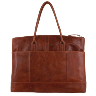 Computer Bag Cognac / Leather PC 3717 COGN Pierre Cardin Leather Unisex Computer Bag in Cognac