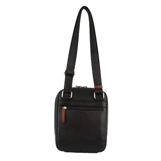 Crossbody bag Black / Leather PC 3602 BLK Pierre Cardin Leather Unisex Cross Body Bag in Black