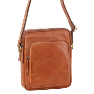 Crossbody bag Cognac / Leather PC 2804 COGN Pierre Cardin Leather Unisex Cross Body Bag in Cognac