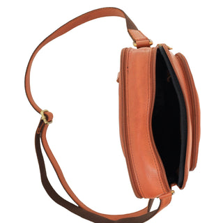 Crossbody bag Cognac / Leather PC 2804 COGN Pierre Cardin Leather Unisex Cross Body Bag in Cognac