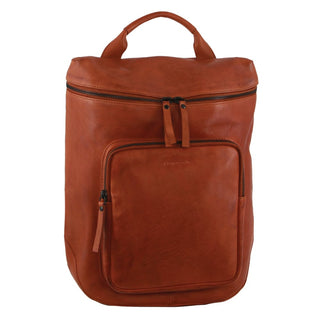 Backpack Cognac / Leather PC 3753 COGN Pierre Cardin Leather Women's Backpack in Cognac