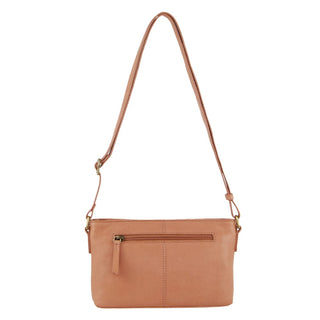 Crossbody bag Apricot / Leather PC 3692 APRICOT Pierre Cardin Leather Woven Design Crossbody Bag in Apricot