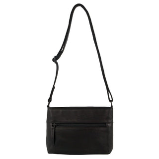 Crossbody bag Black / Leather PC 3731 BLK Pierre Cardin Leather Woven Embossed Cross Body Bag in Black