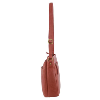 Crossbody bag Marsala / Leather PC 3690 MARSALA Pierre Cardin Leather Woven-Stich Design Crossbody Bag in Marsala