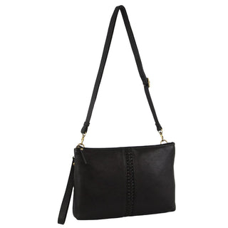 Crossbody bag Black / Leather PC 3691 BLK Pierre Cardin Leather Wristlet Crossbody Bag in Black