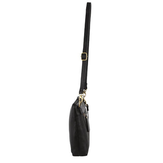 Crossbody bag Black / Leather PC 3691 BLK Pierre Cardin Leather Wristlet Crossbody Bag in Black