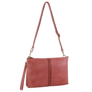 Crossbody bag Marsala / Leather PC 3691 MARSALA Pierre Cardin Leather Wristlet Crossbody Bag in Marsala