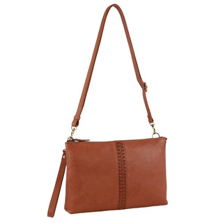 Crossbody bag Tan / Leather PC 3691 TAN Pierre Cardin Leather Wristlet Crossbody Bag in Tan