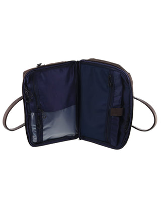 Overnight Bag Chocolate / Nylon PC 4104 CHOC Pierre Cardin Luxe Nylon Carry On Bag in Chocolate