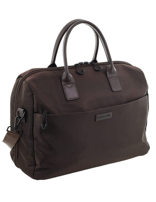 Overnight Bag Chocolate / Nylon PC 4104 CHOC Pierre Cardin Luxe Nylon Carry On Bag in Chocolate