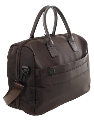 Overnight Bag Chocolate / Nylon PC 4104 CHOC Pierre Cardin Luxe Nylon Carry On Bag in Chocolate