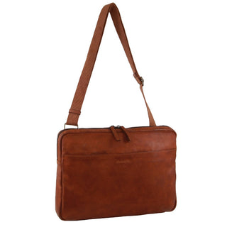 Laptop & Business bags Cognac / Leather PC 3765 COGN Pierre Cardin Men's Italian Leather Business Computer Bag in Cognac