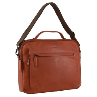 Laptop & Business bags Cognac / Leather PC 3876 COGN Pierre Cardin Men's Italian Leather Computer Bag in Cognac