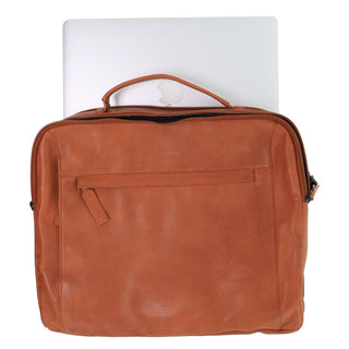 Laptop & Business bags Cognac / Leather PC 3876 COGN Pierre Cardin Men's Italian Leather Computer Bag in Cognac