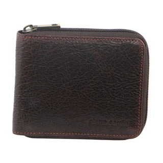 Leather Wallet Chocolate / Leather PC 10344 CHOC Pierre Cardin Men's Italian Leather Wallet in Chocolate